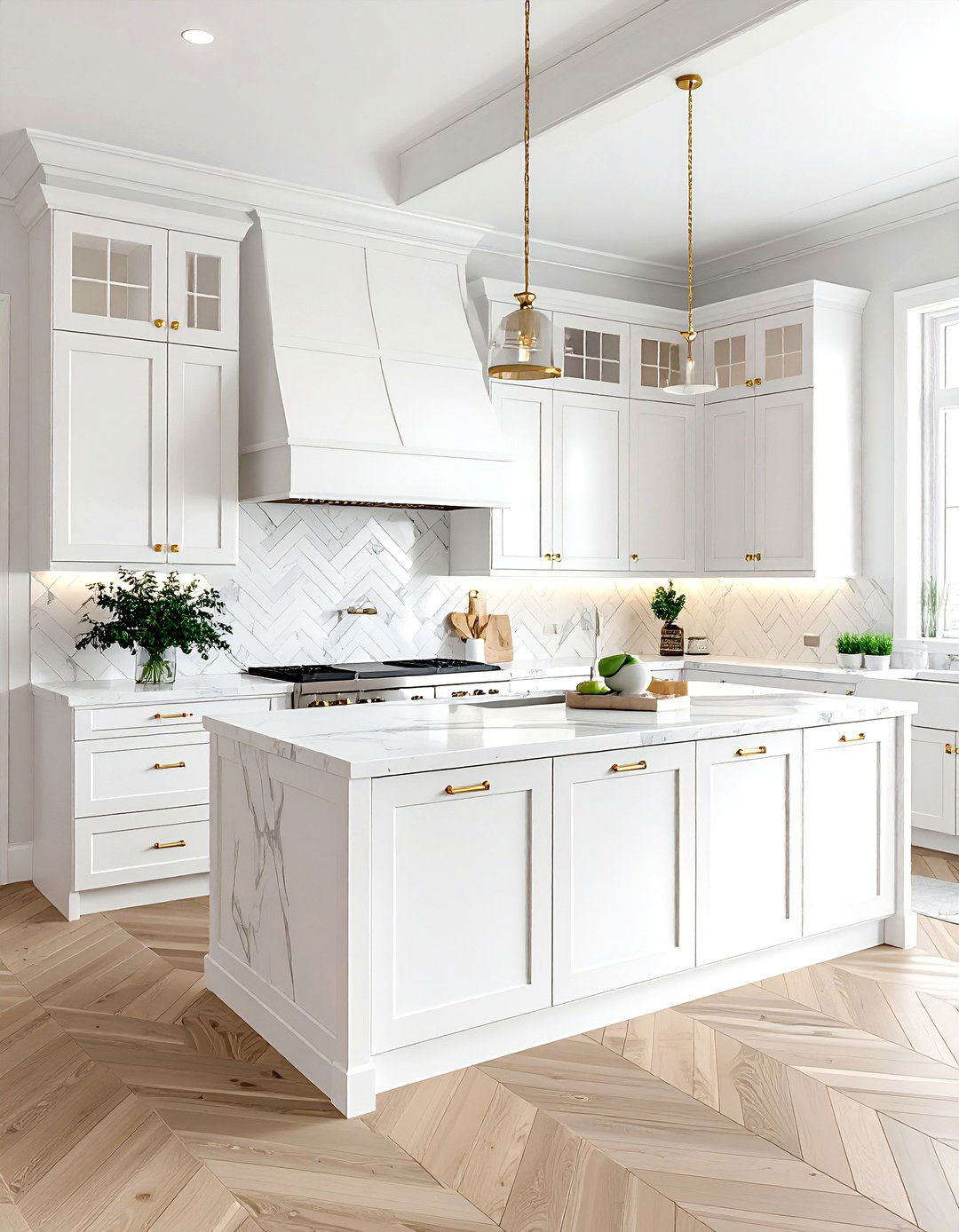 White ranch cabinetry - 30 ranch kitchen ideas
