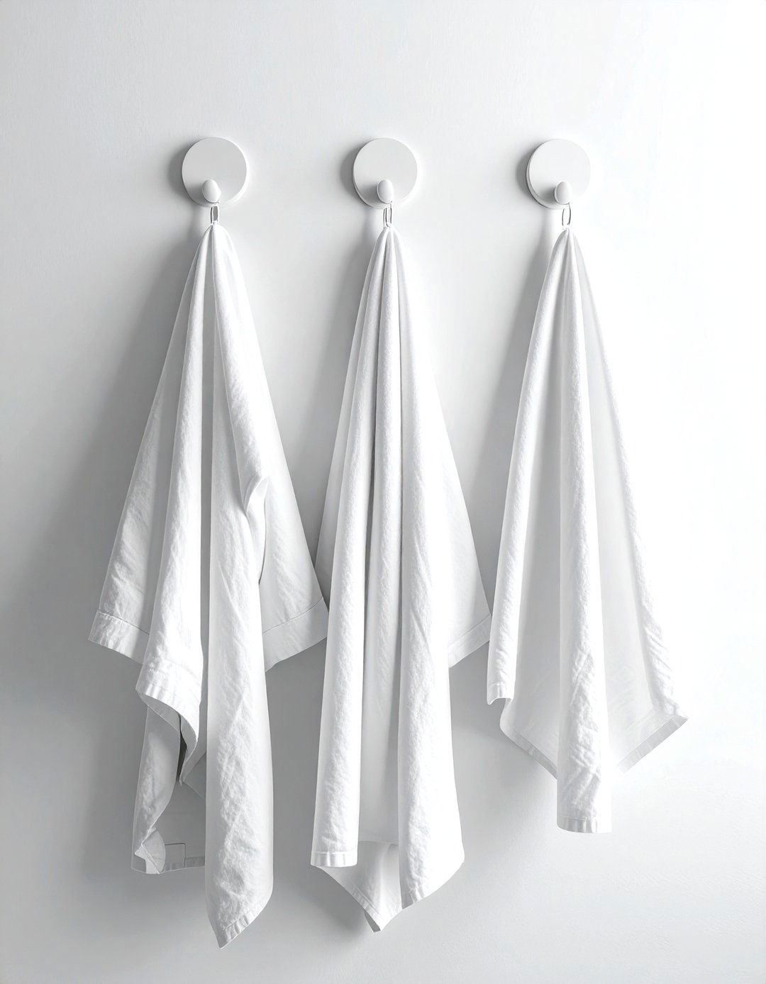 White robe hook set - 30 white bathroom accessories ideas