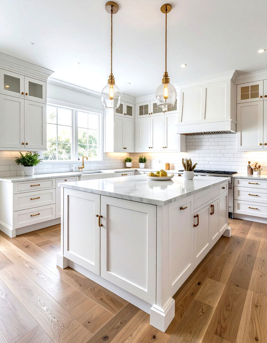 White shaker cabinets - 30 forever kitchen ideas
