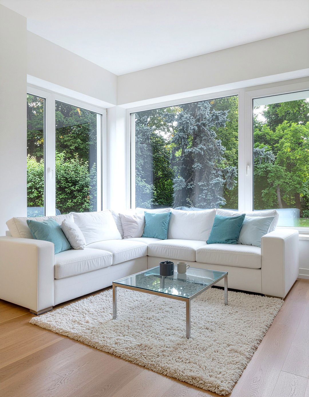 White sofa - 30 living room sofa ideas