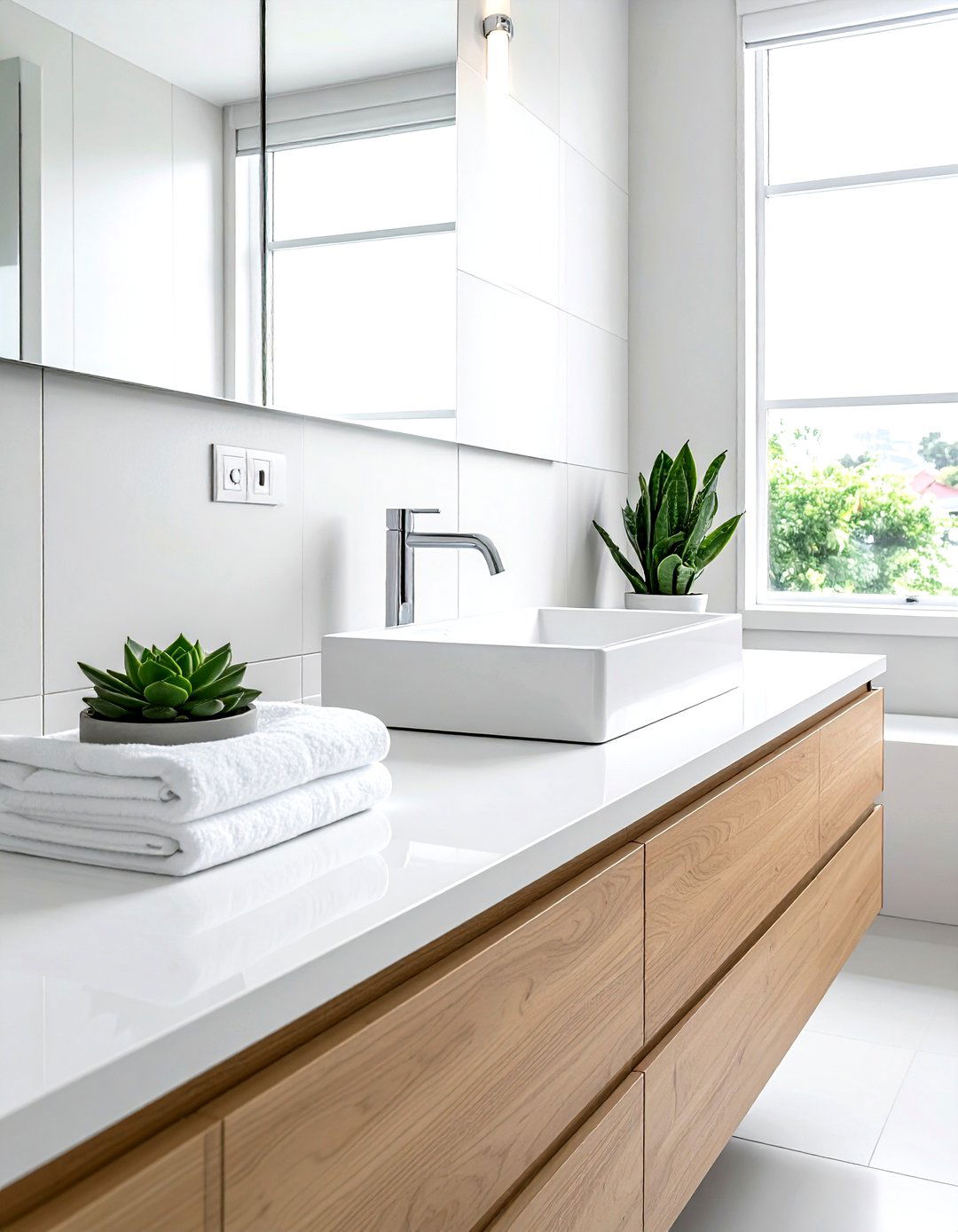White solid surface bathroom countertop - 30 solid surface bathroom countertop ideas