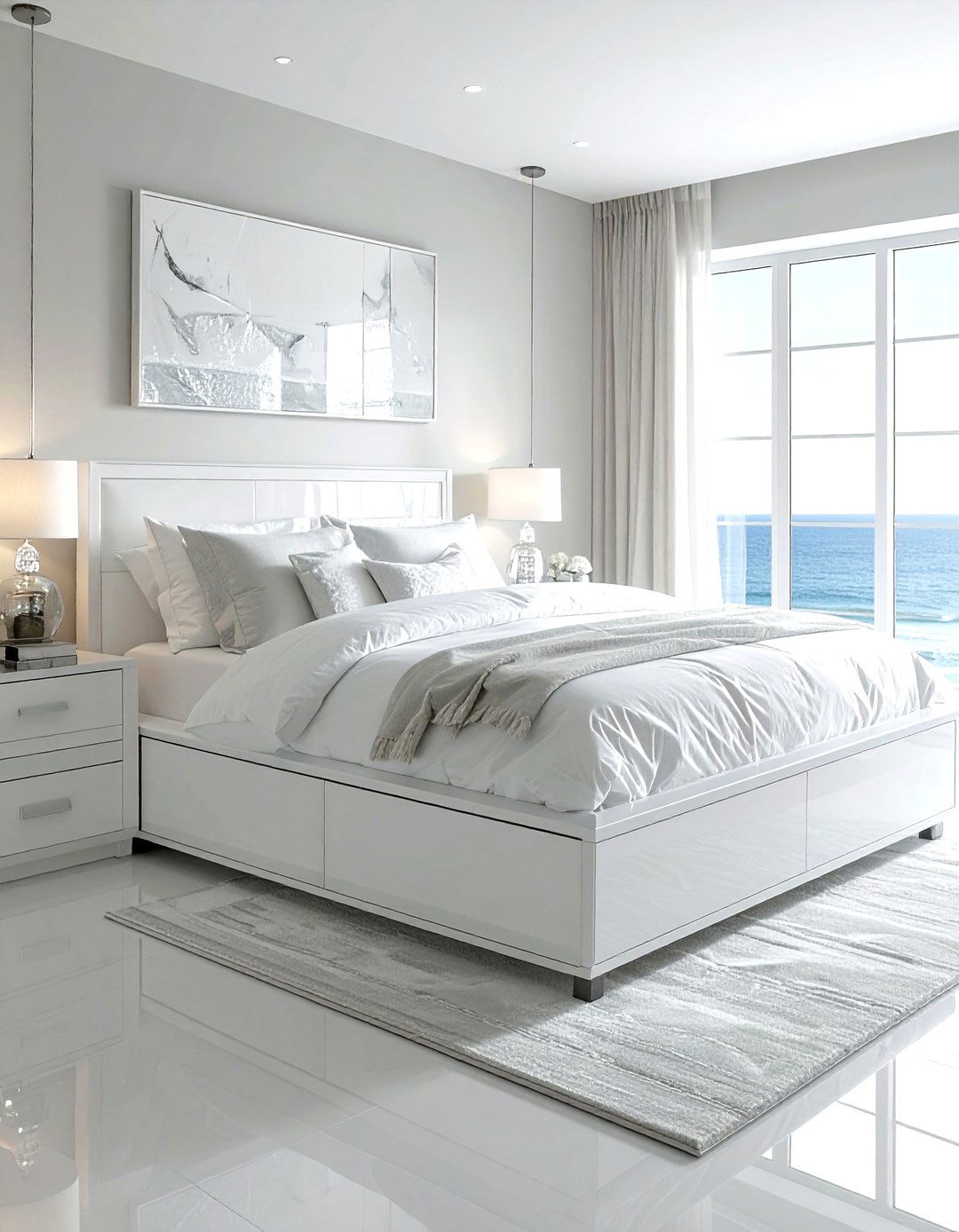 White storage bed - 30 storage bed ideas