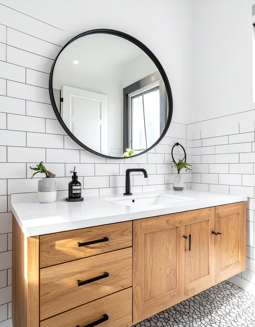 White subway tile bathroom - 30 ceramic tile bathroom ideas