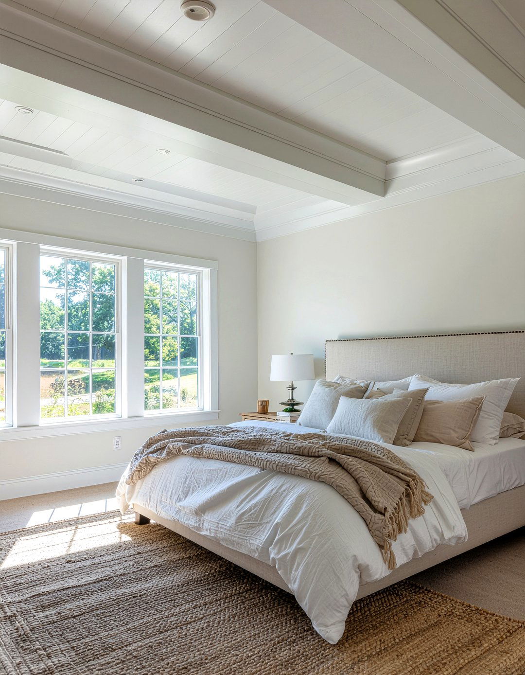 White tray ceiling - 30 bedroom tray ceiling ideas