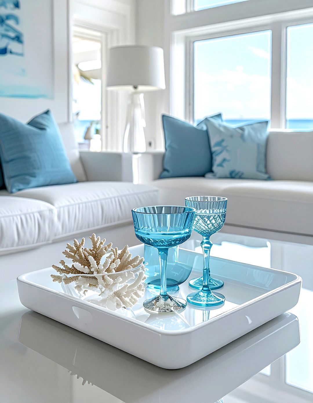 White tray - 30 bar tray ideas