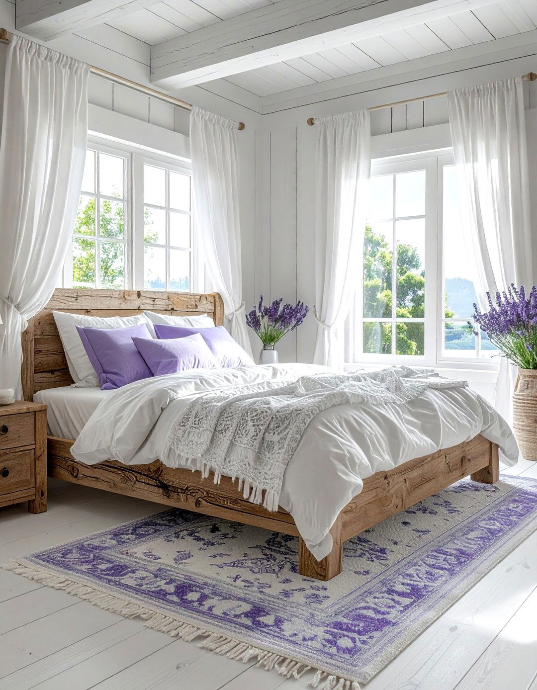 White washed timber - 30 bedroom floor design ideas