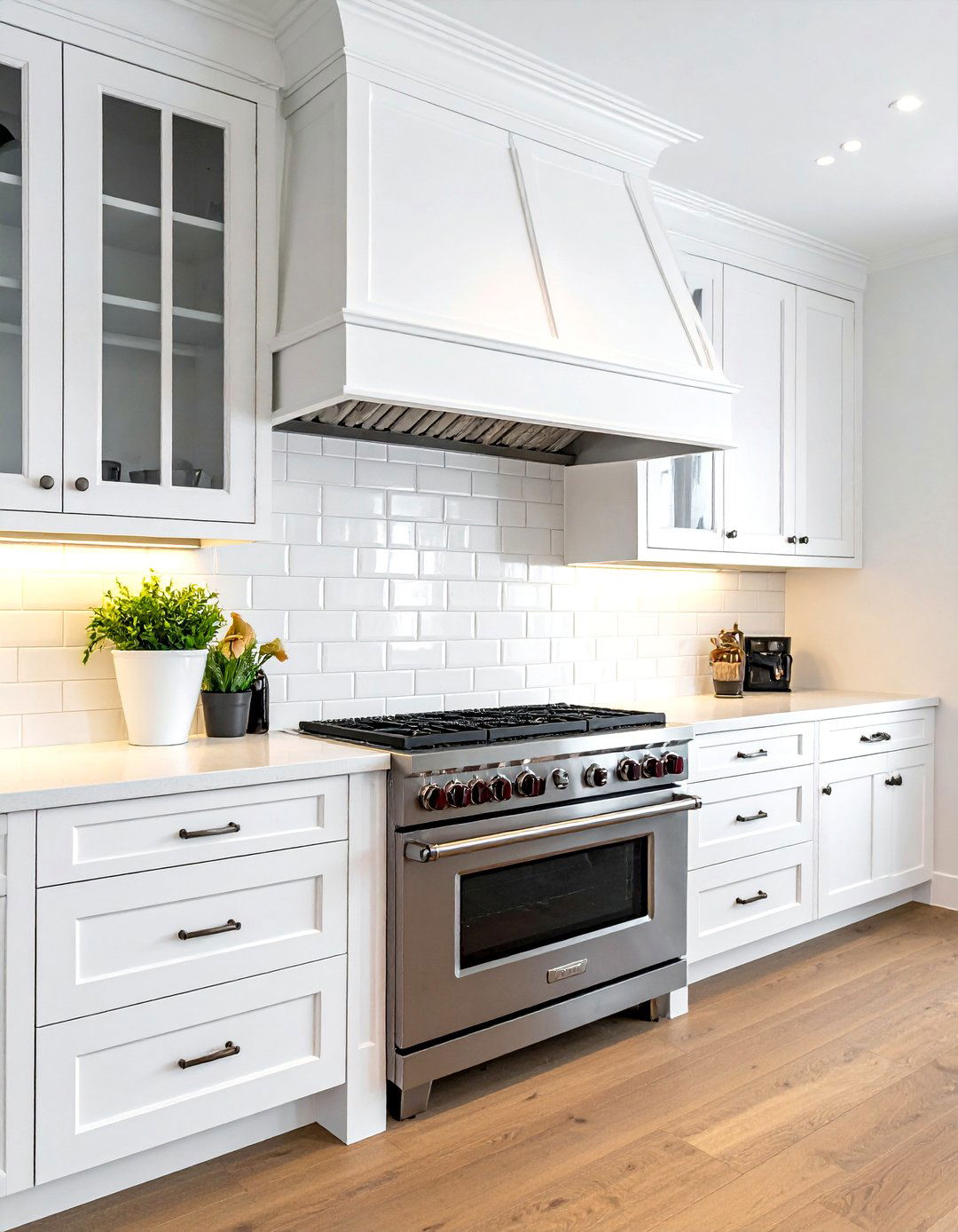 White wood vent hood - 30 white hood kitchen ideas