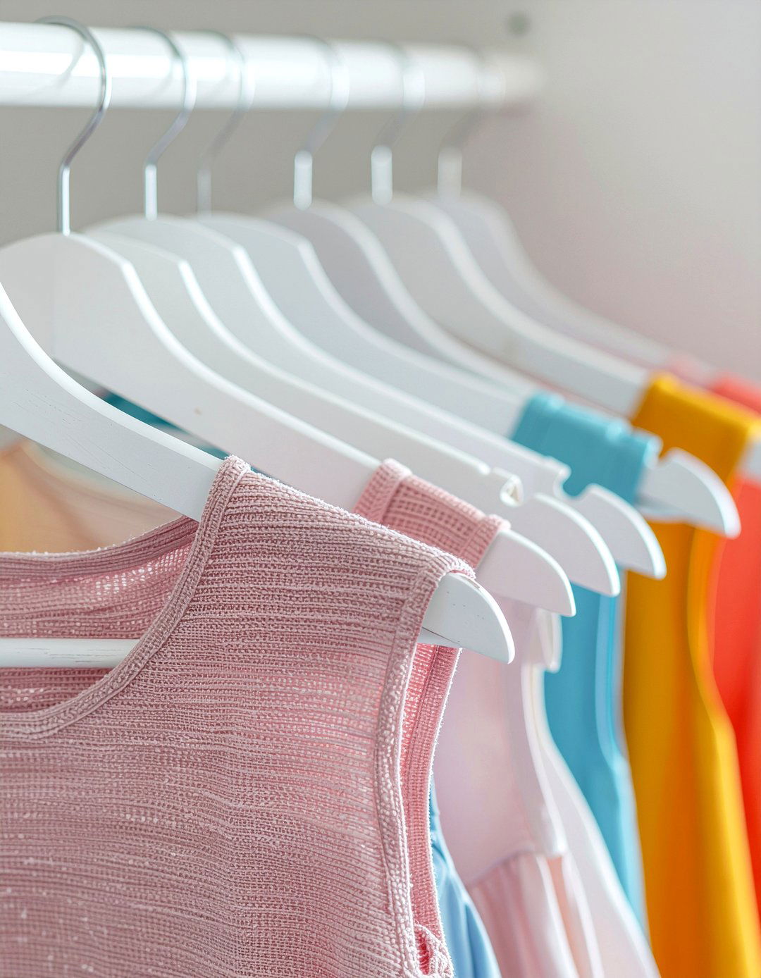 White wooden hangers - 30 bedroom wooden hangers