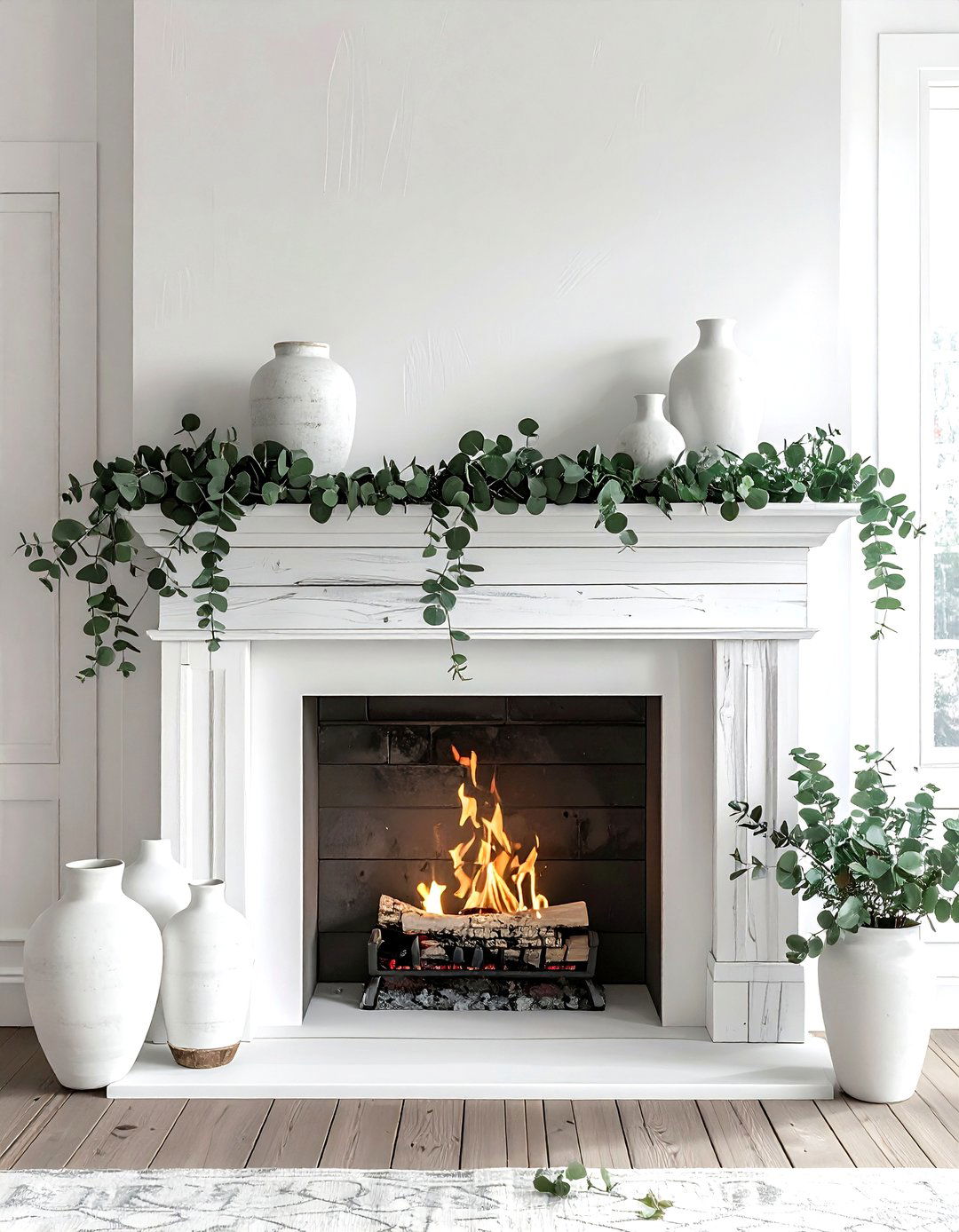 Whitewashed Fireplace Mantel - 30 whitewashed wood decor ideas