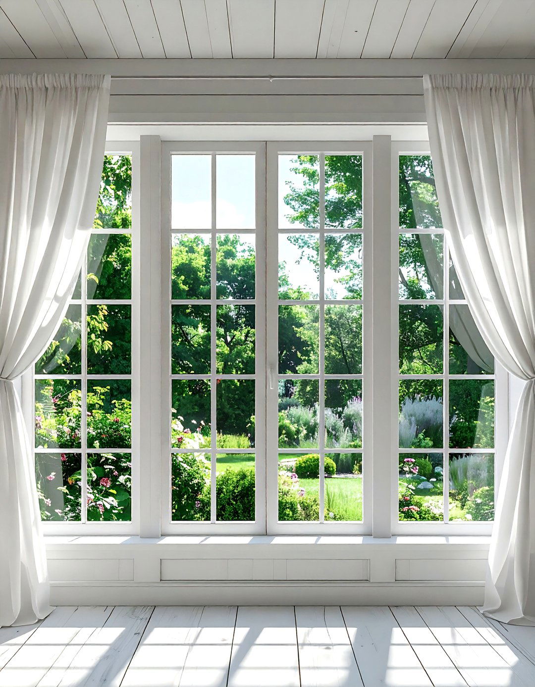 Whitewashed Window Frame - 30 whitewashed wood decor ideas