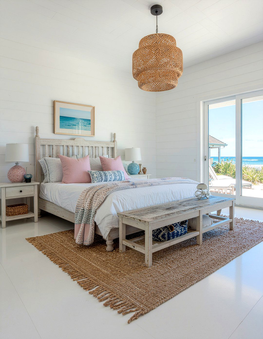 Whitewashed cork floors bedroom - 30 bedroom cork flooring ideas