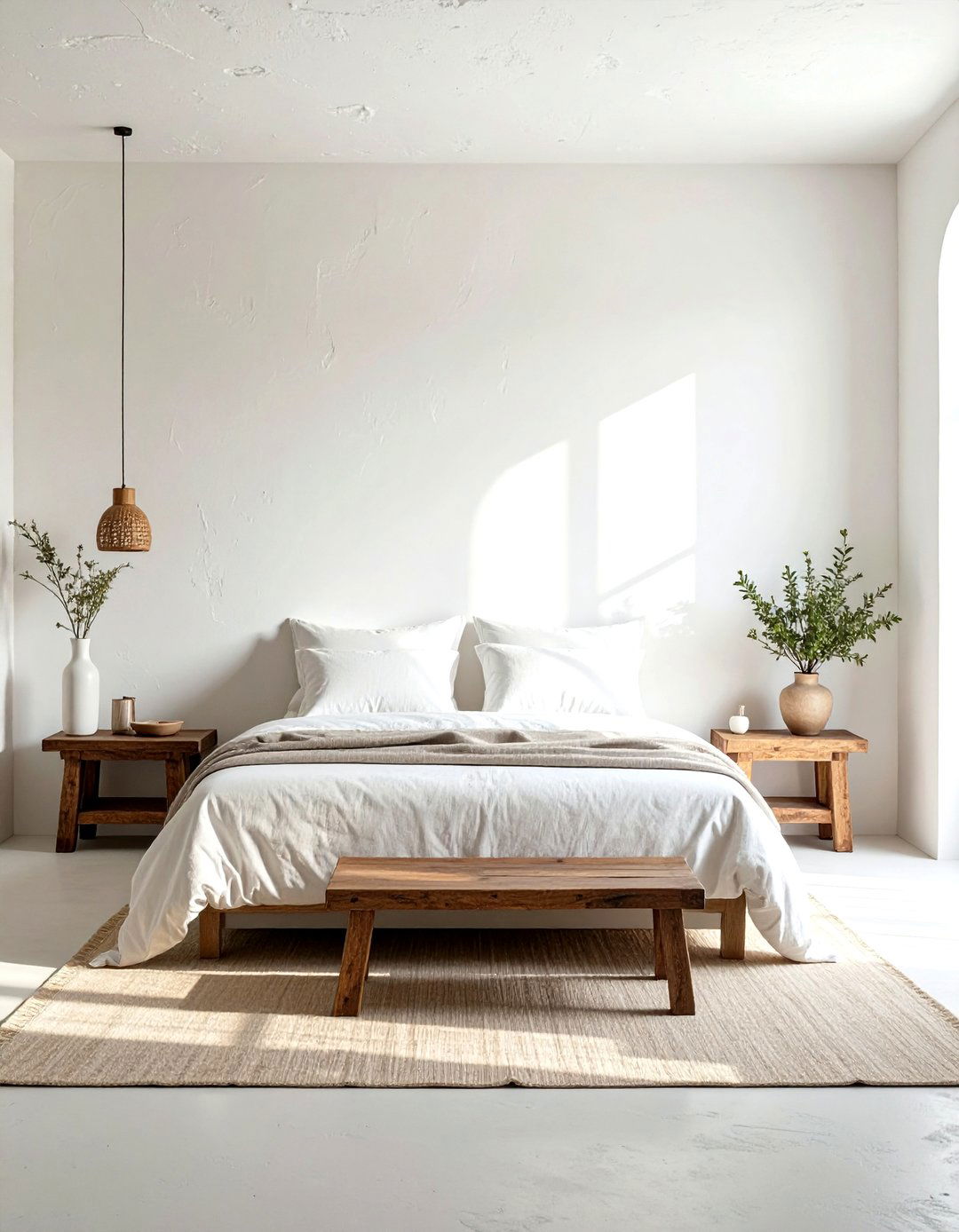 Whitewashed plaster wall - 30 Mediterranean home decor ideas