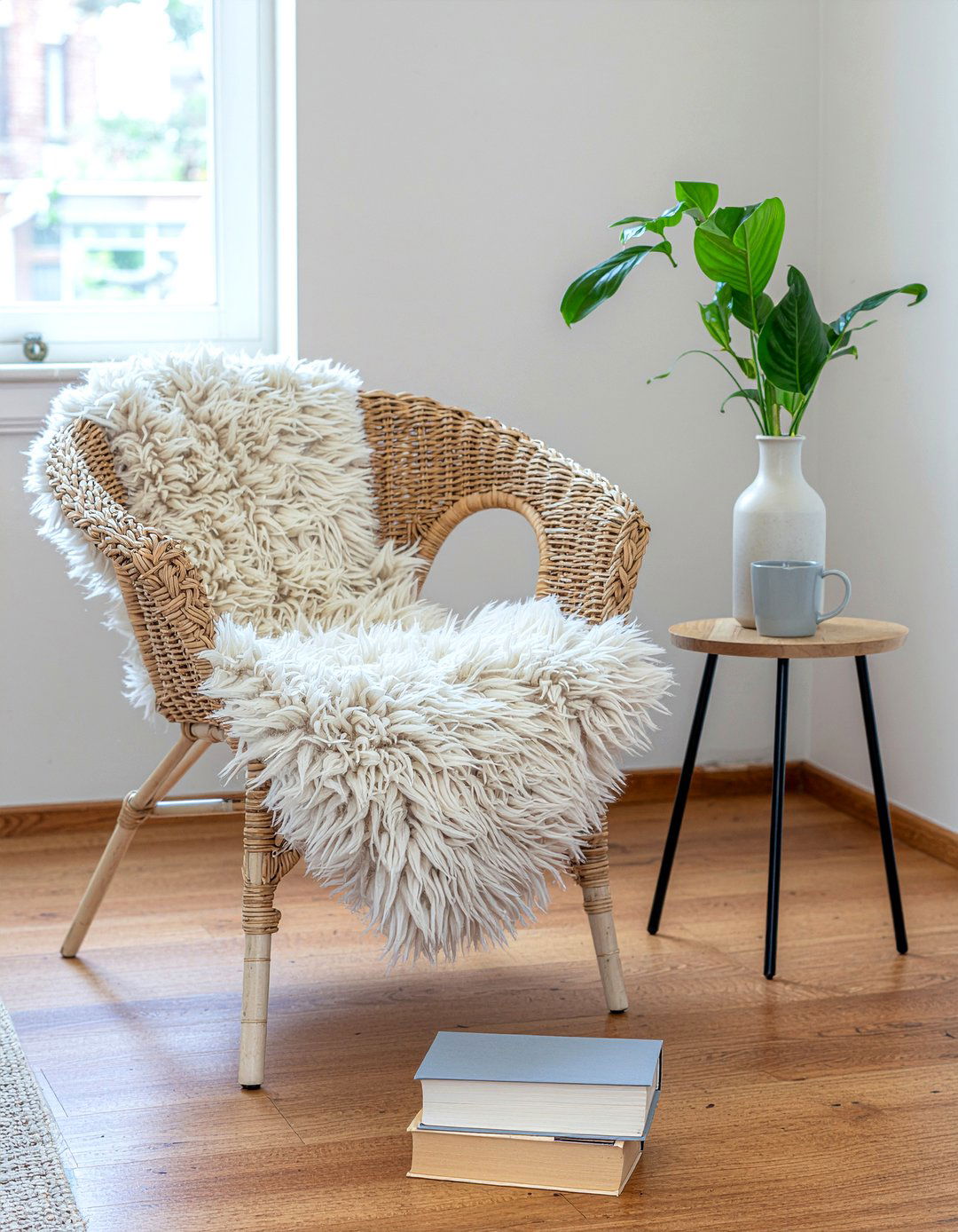 Wicker Accent Chair - 30 woven bedroom ideas