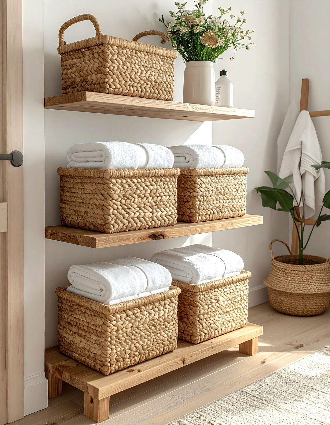 Wicker Baskets For Bathroom - 30 bathroom storage tips