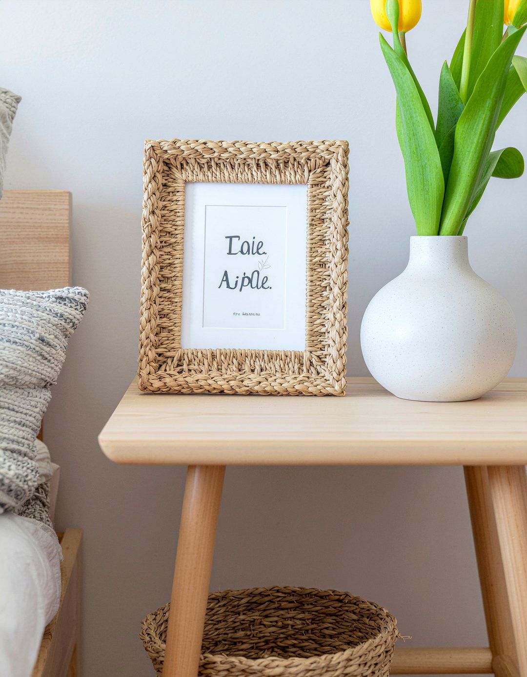 Wicker Picture Frame - 30 woven bedroom ideas