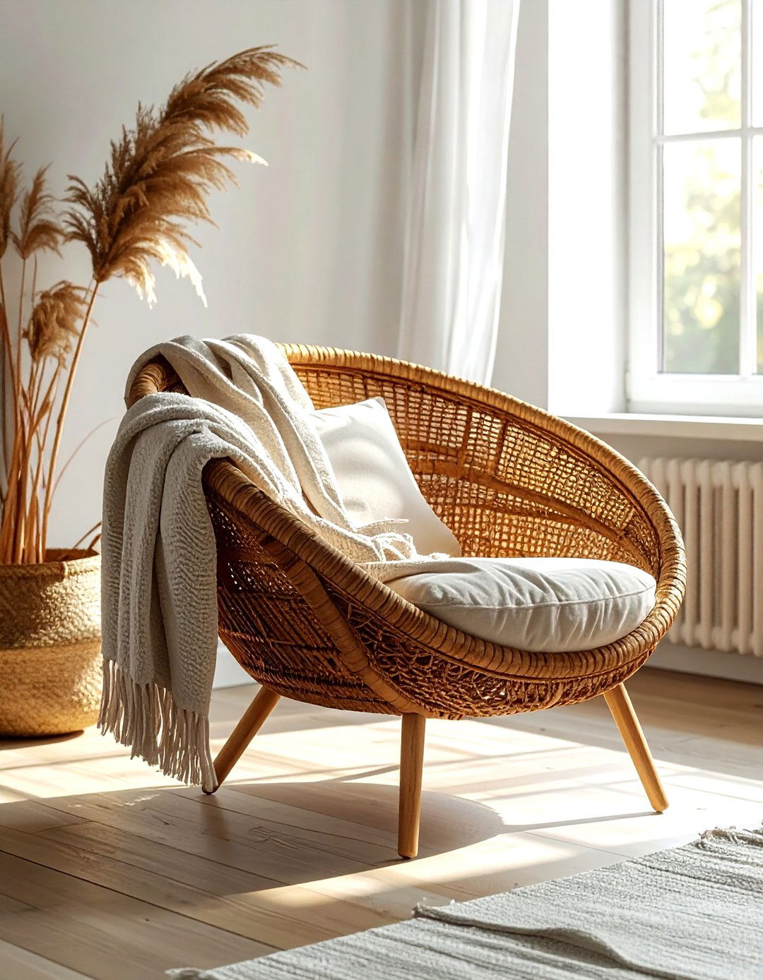 Wicker accent chairs - 30 wicker decor ideas