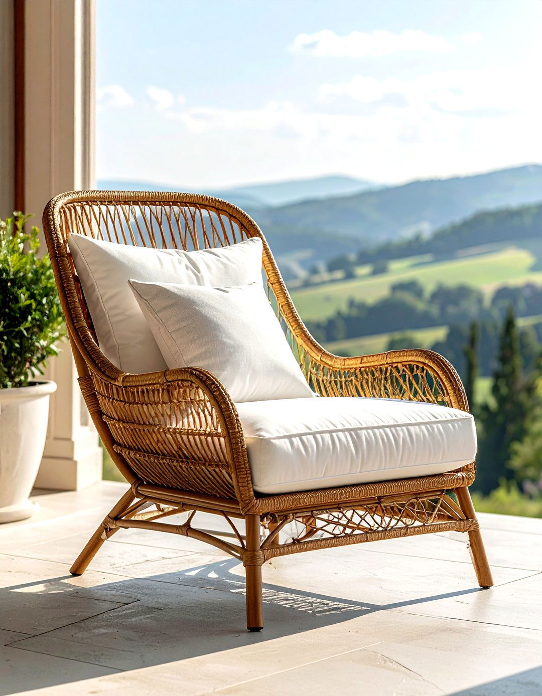 Wicker lounge chair - 30 outdoor furniture ideas