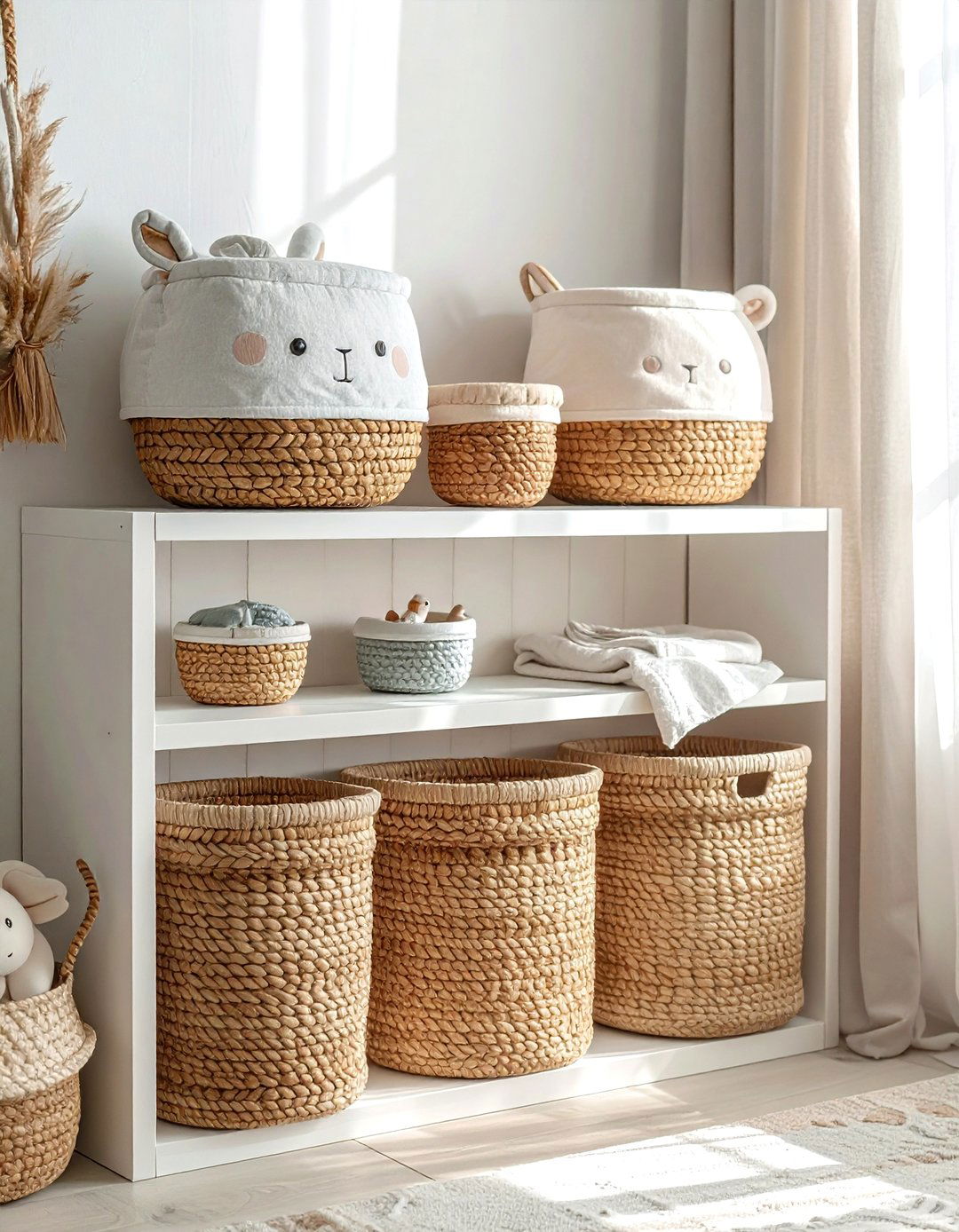 Wicker nursery storage - 30 wicker decor ideas