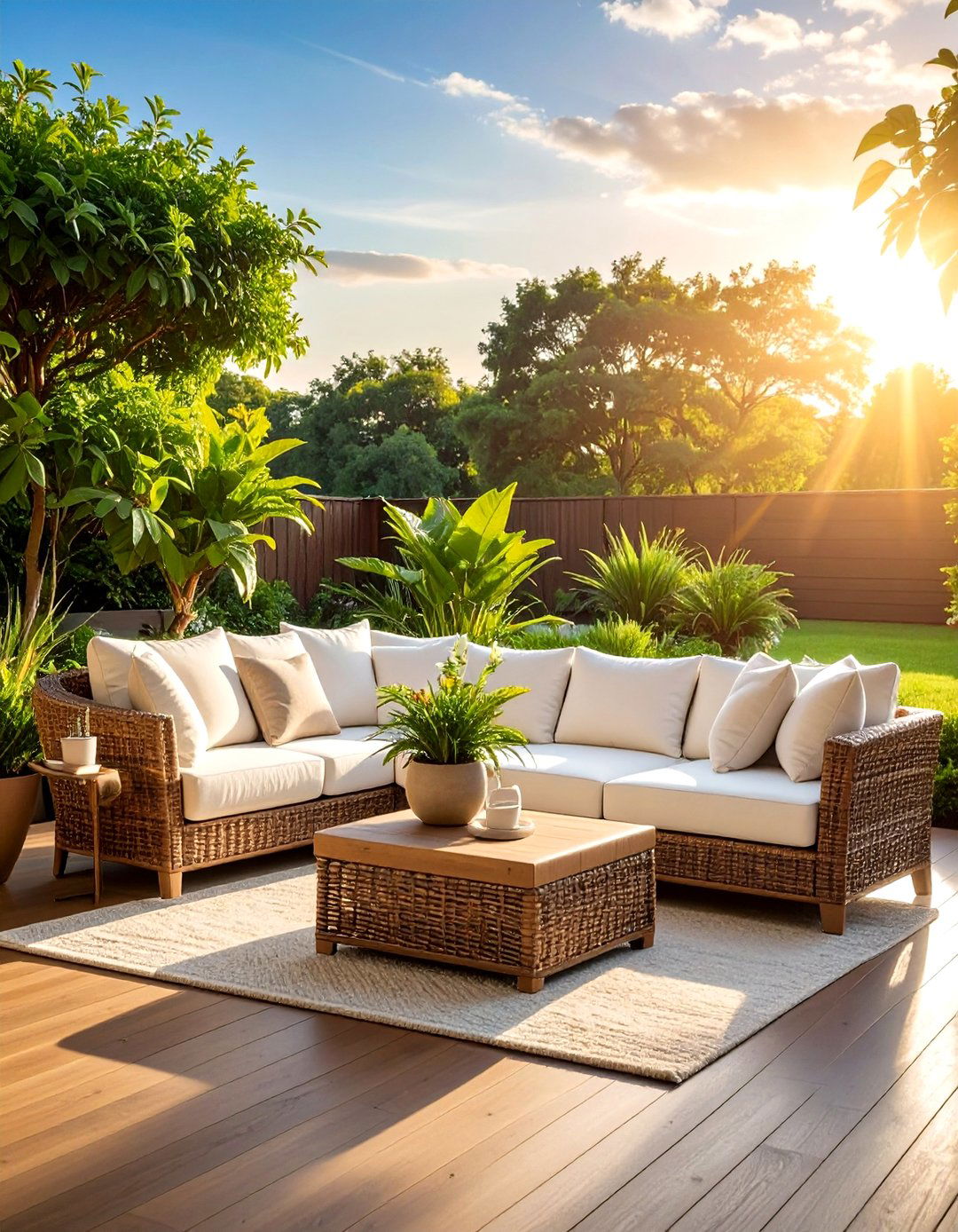 Wicker patio furniture - 30 wicker decor ideas
