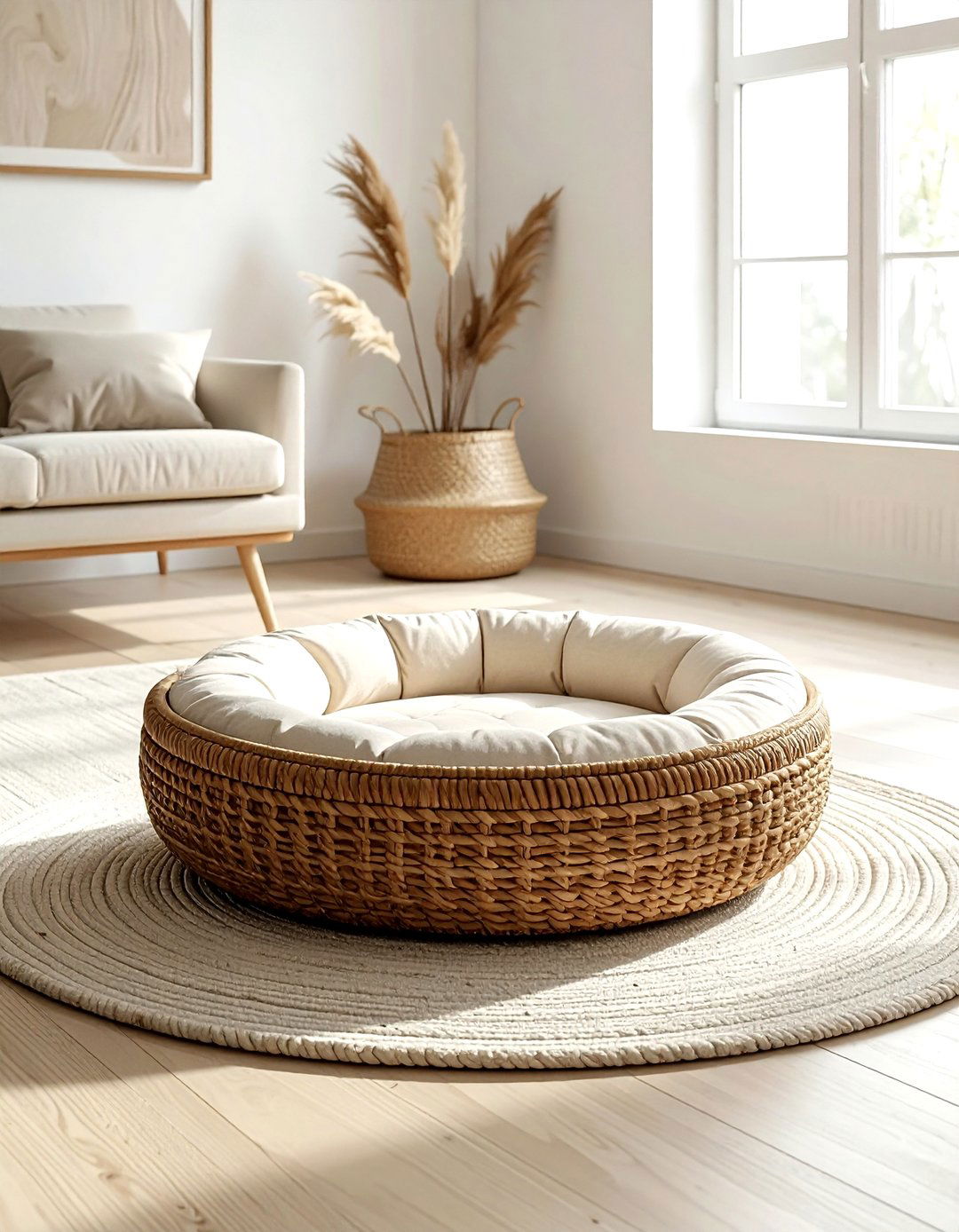Wicker pet beds - 30 wicker decor ideas