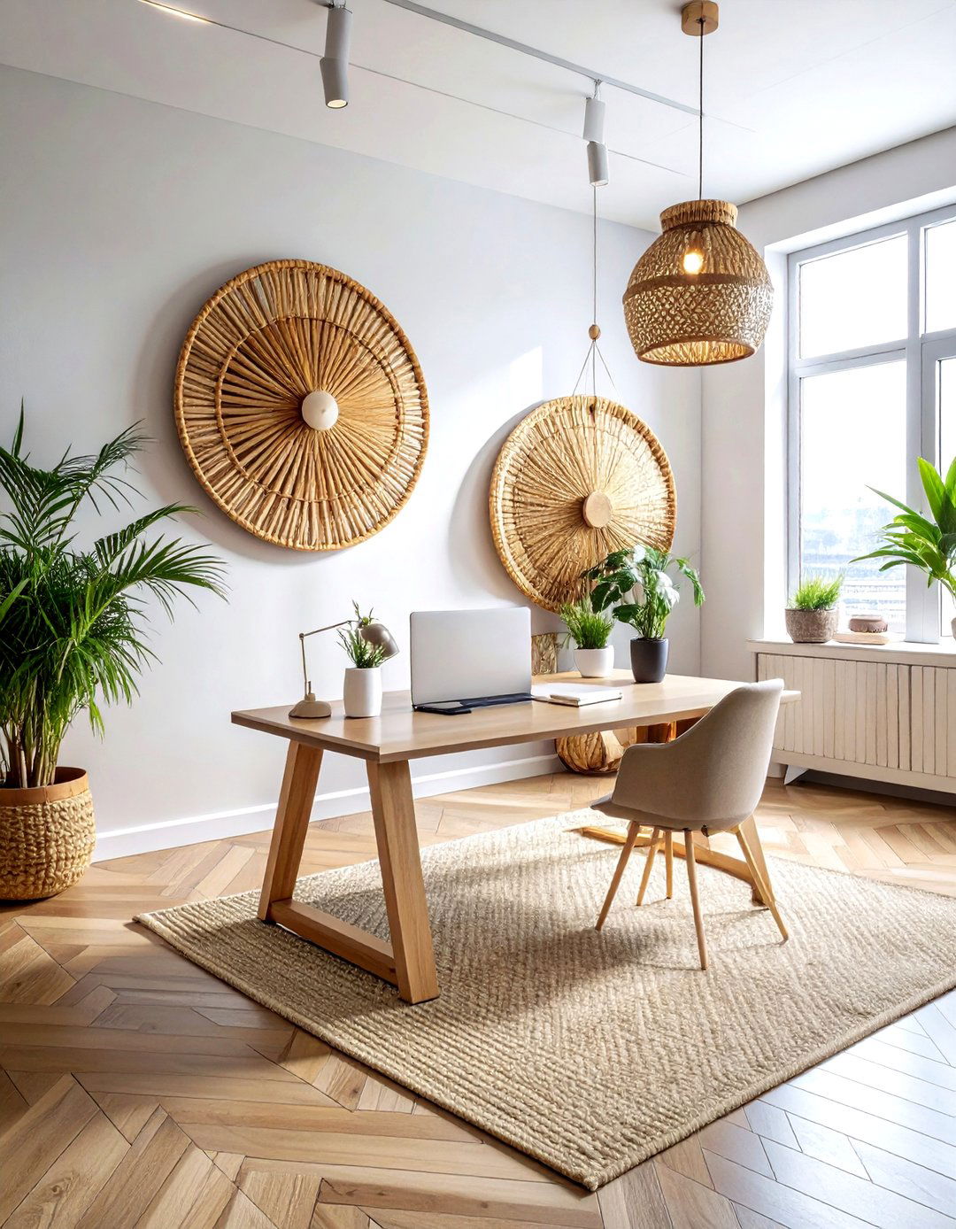 Wicker wall art - 30 wicker decor ideas