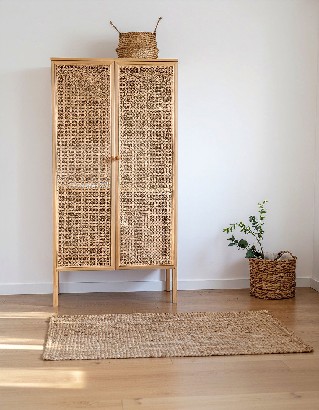 Wicker wardrobe - 30 wicker bedroom ideas