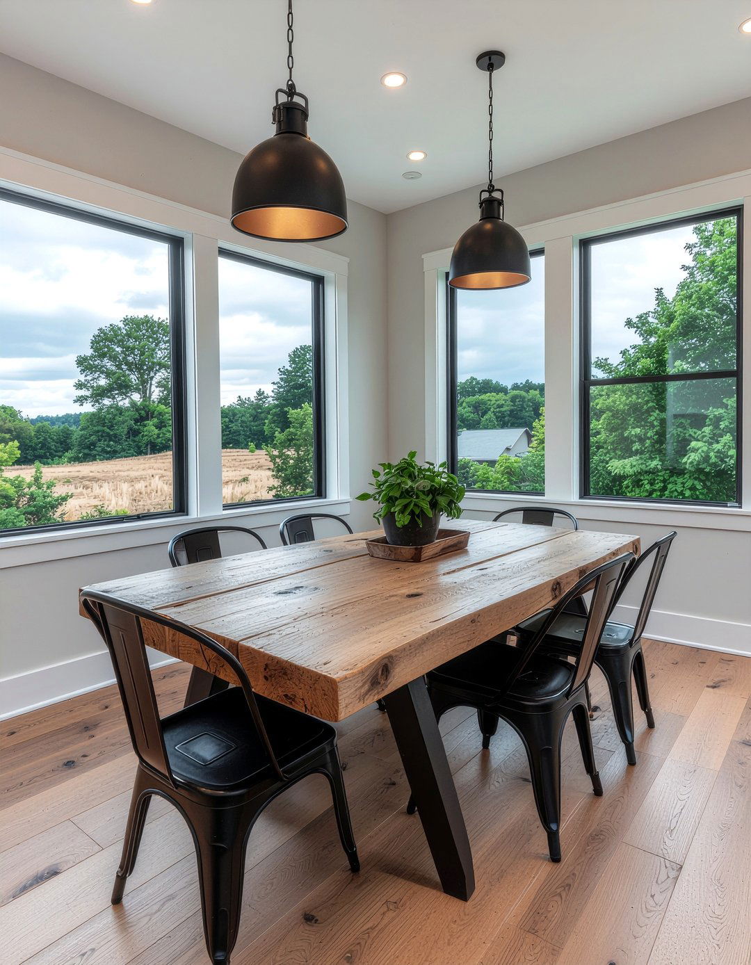 Wide Plank Hardwood Dining Room - 30 dining room hardwood floor ideas