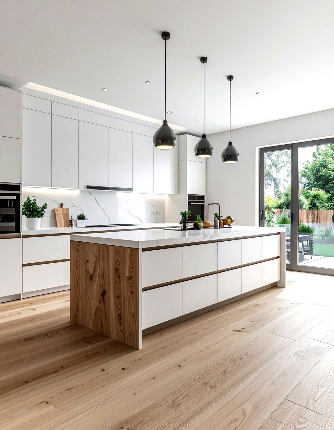 Wide Plank LVP Kitchen - 30 LVP floor kitchen ideas