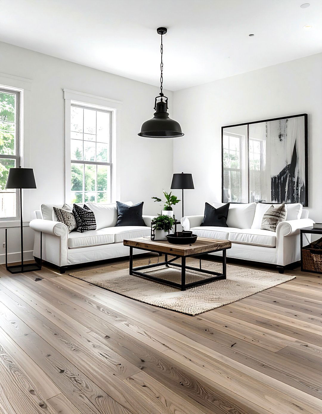 Wide Plank Laminate Flooring - 30 living room laminate flooring ideas