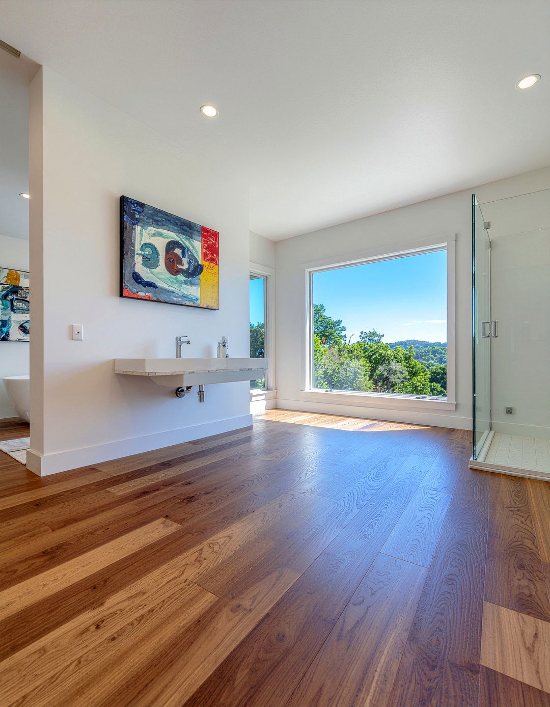 Wide Plank Laminate Flooring - 30 bathroom laminate flooring ideas