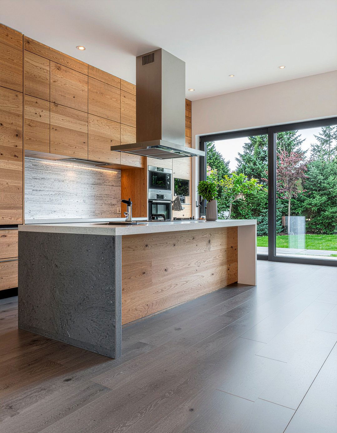 Wide Plank Slate Tiles - 30 slate floor kitchen ideas