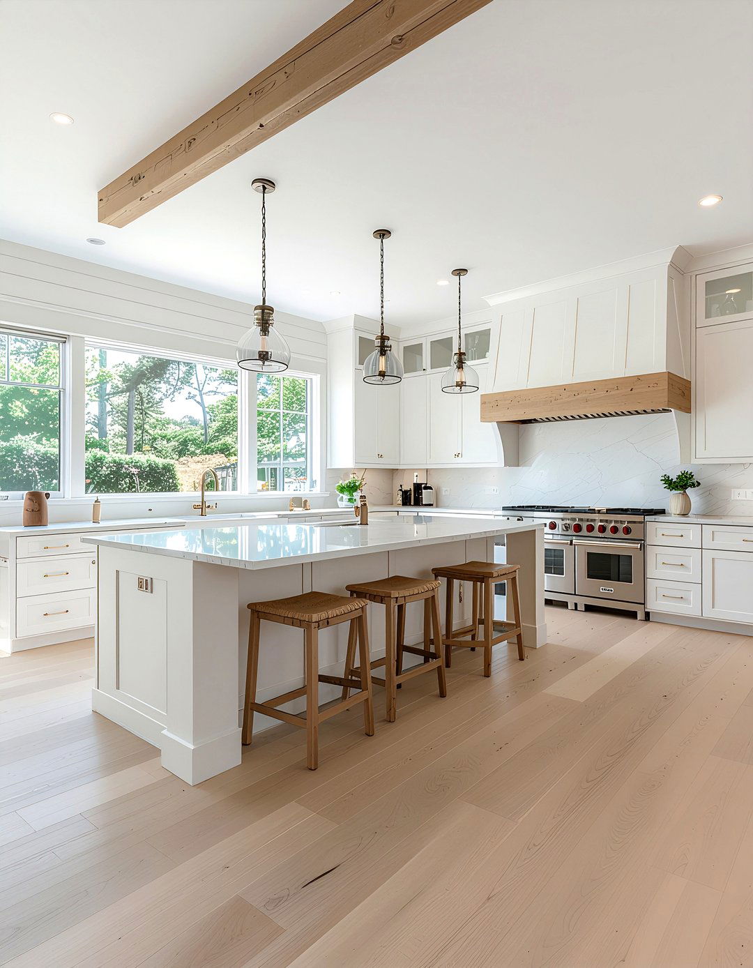 Wide plank flooring - 30 kitchen flooring ideas