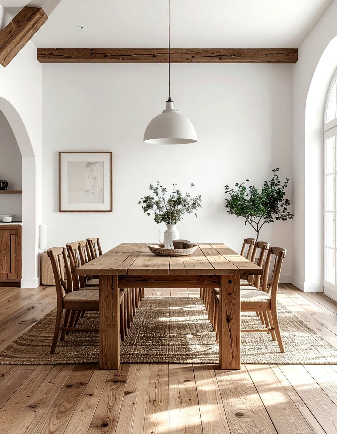 Wide plank wood floor - 30 Tudor dining room ideas