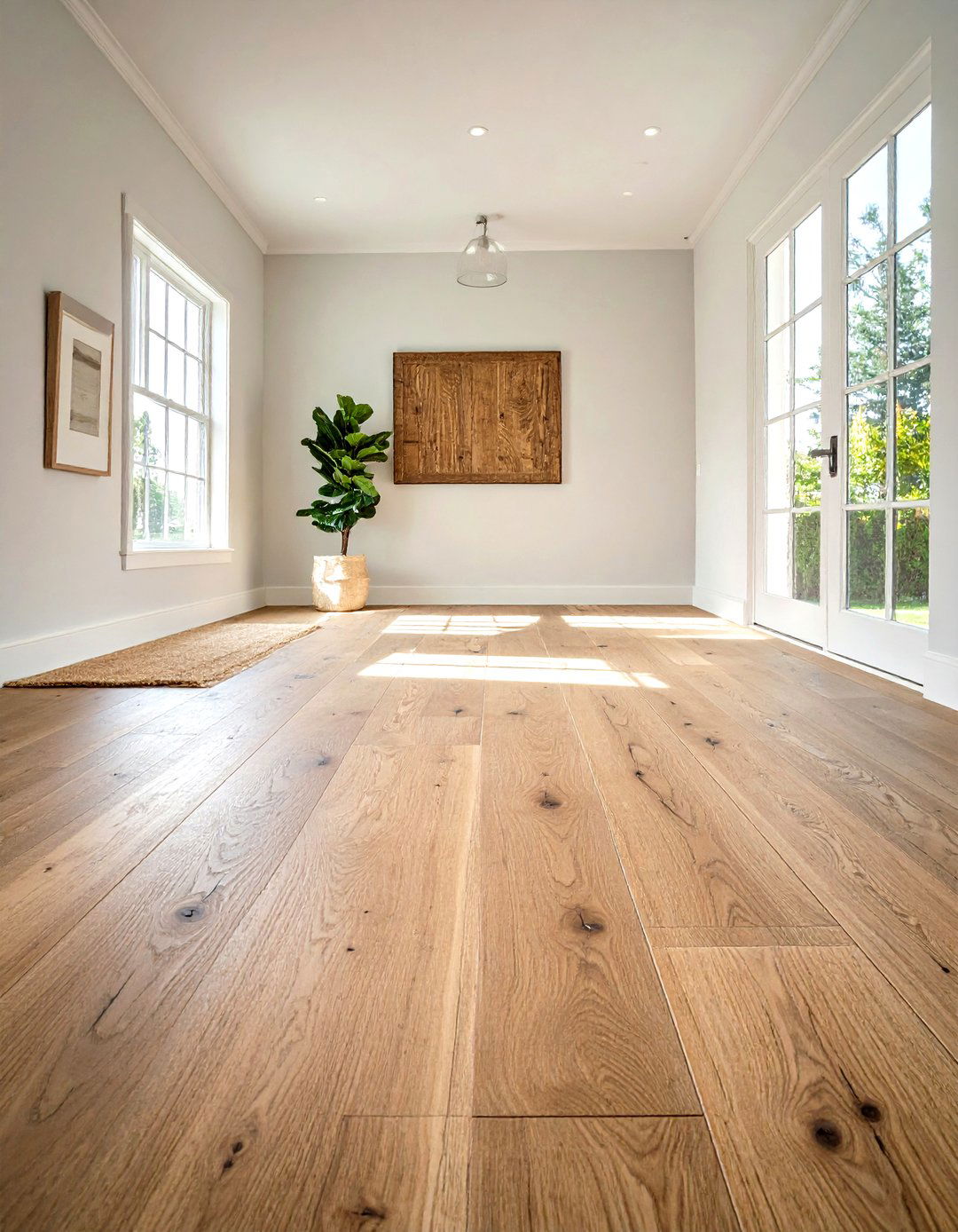 Wide plank wood flooring - 30 colonial home decor ideas