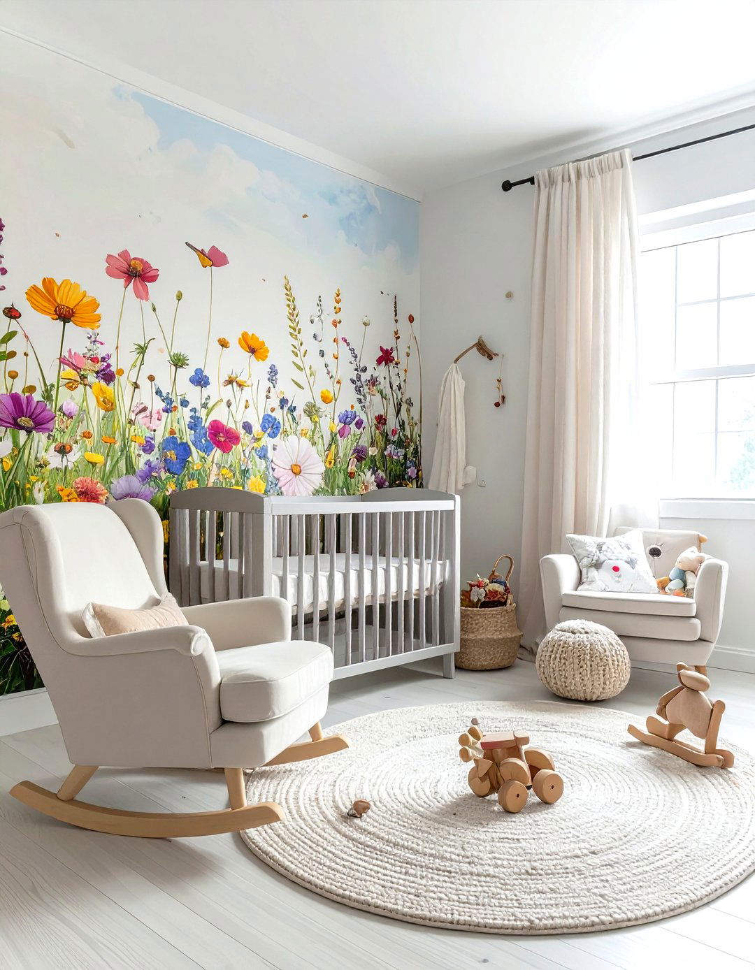 Wildflower Meadow Mural - 30 botanical wallpaper ideas
