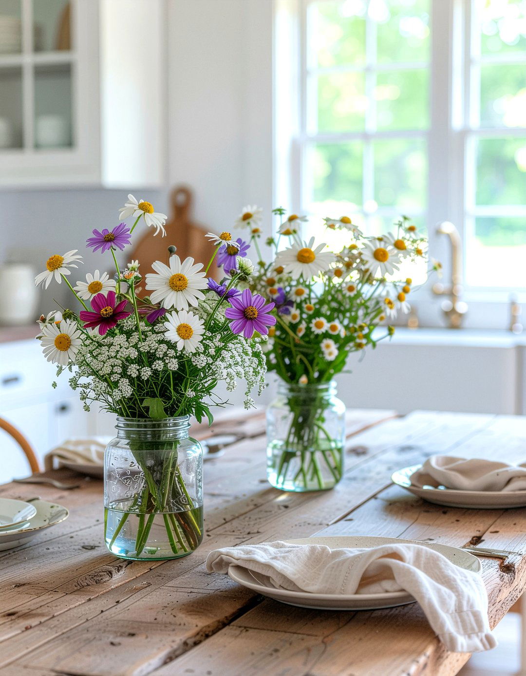 Wildflower centerpieces - 30 floral arrangement ideas