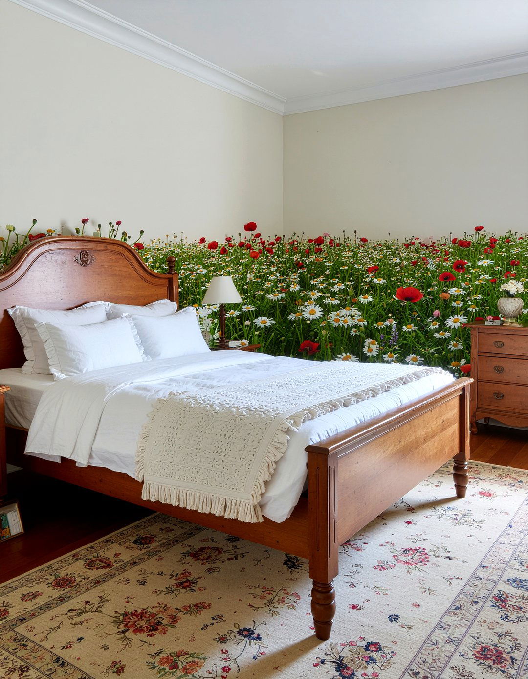 Wildflower meadow wallpaper - 30 bedroom botanical wallpapers