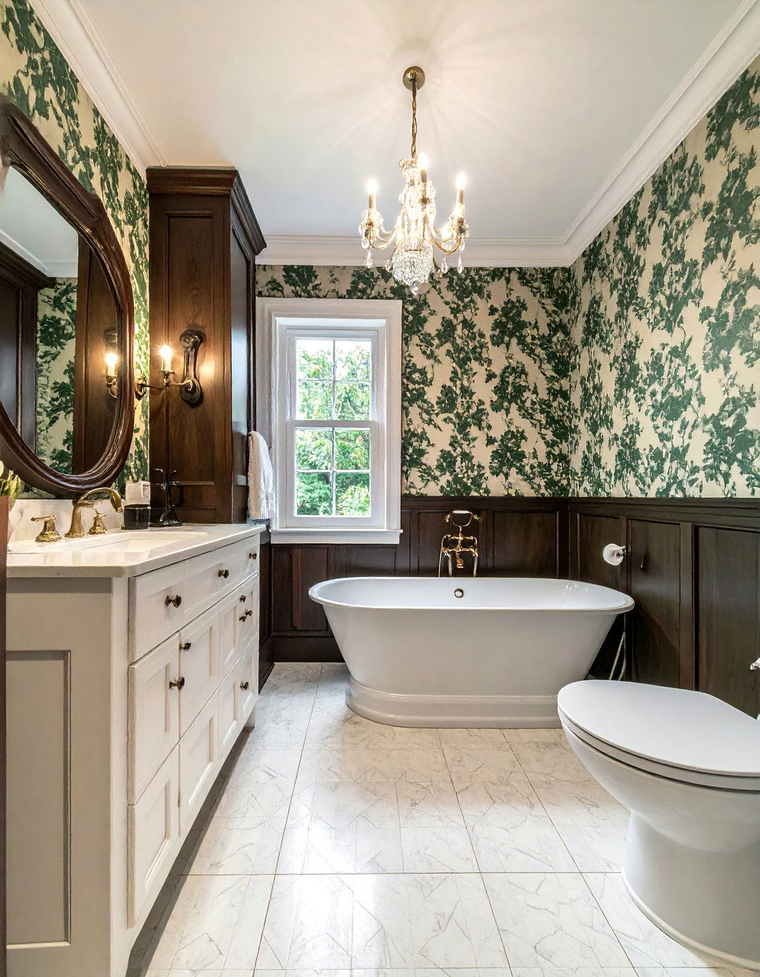 William Morris Wallpaper Bathroom - 30 Tudor bathroom ideas