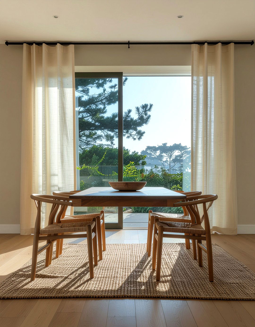 Window Curtain Panels - 30 affordable dining room ideas