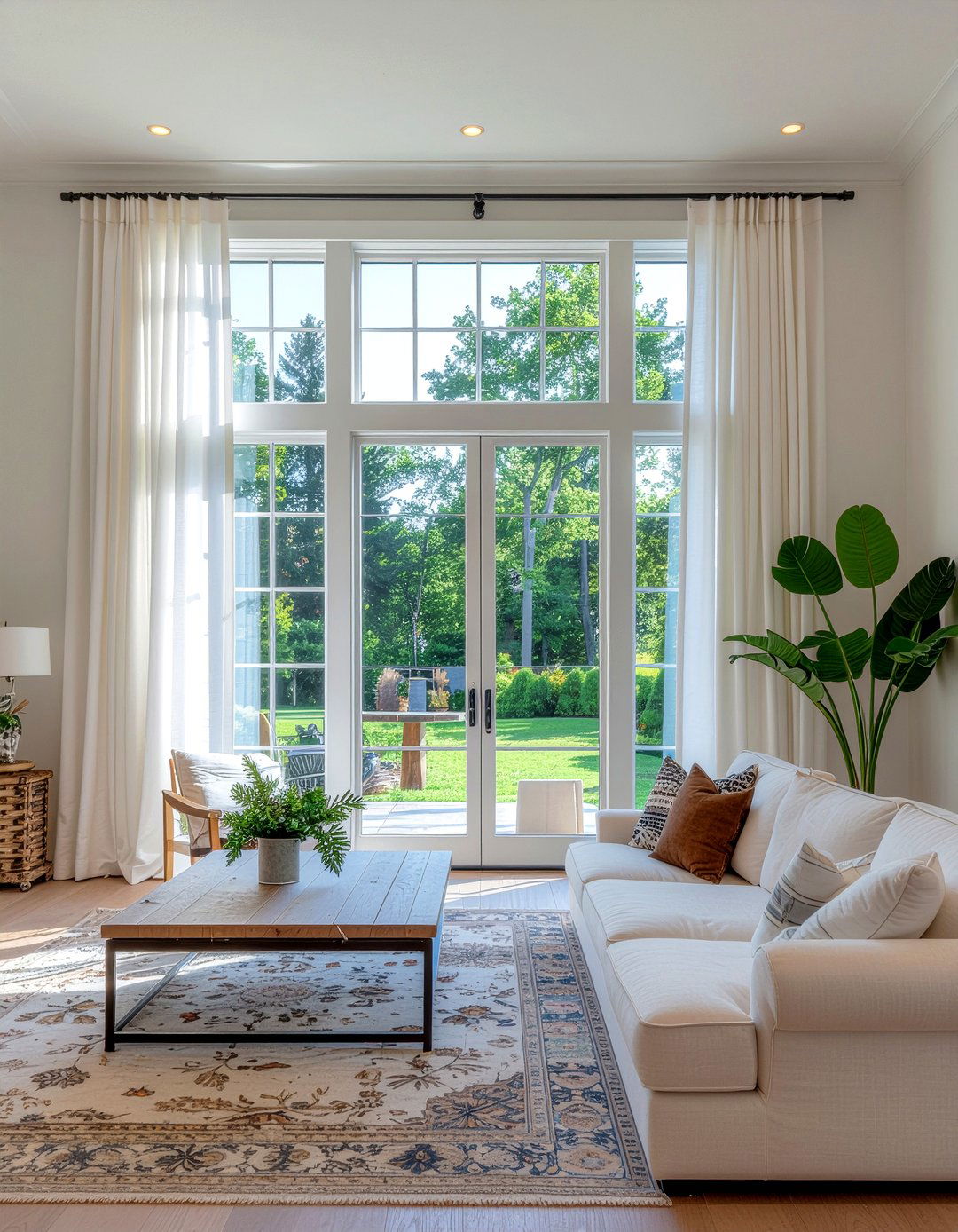 Window Curtains - 30 cheap living room ideas