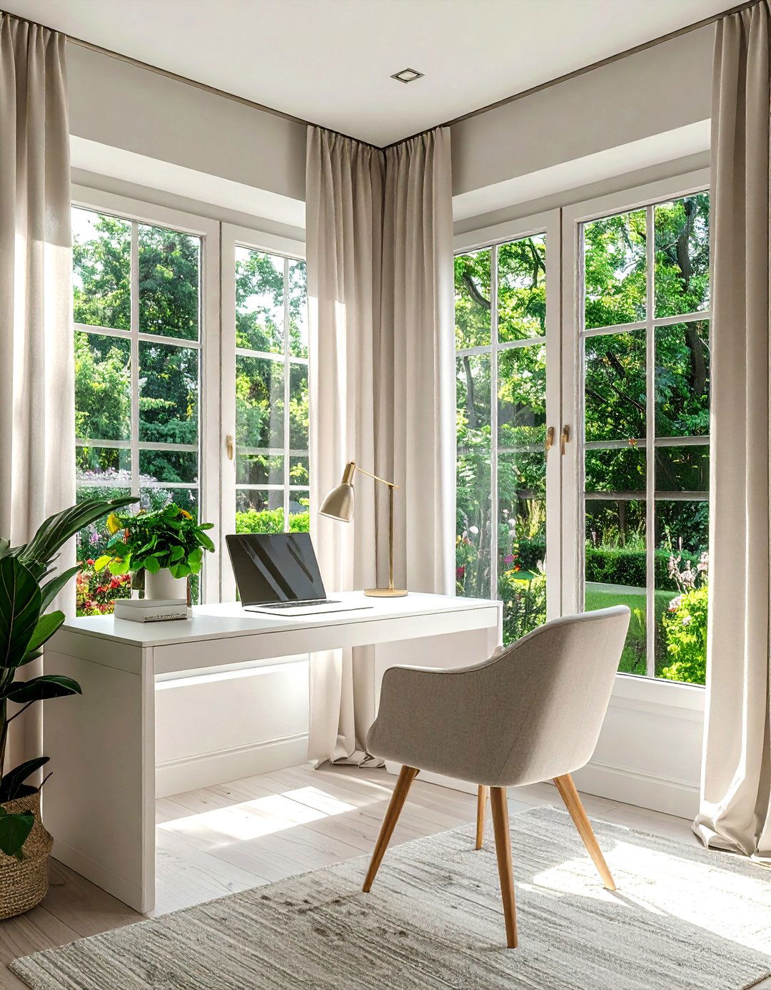 Window Nook Desk - 30 cozy office ideas