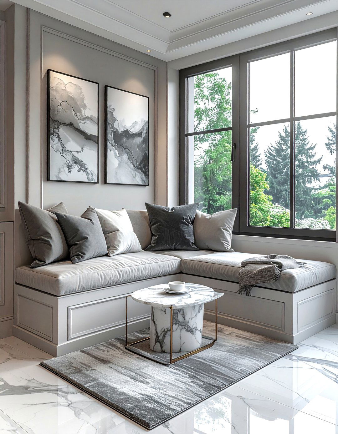 Window Nook Seating - 30 elegant bedroom ideas