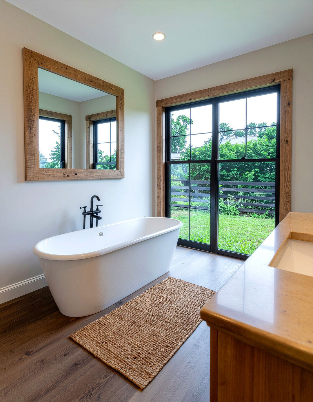 Window Pane Mirror - 30 bathroom mirror accent ideas