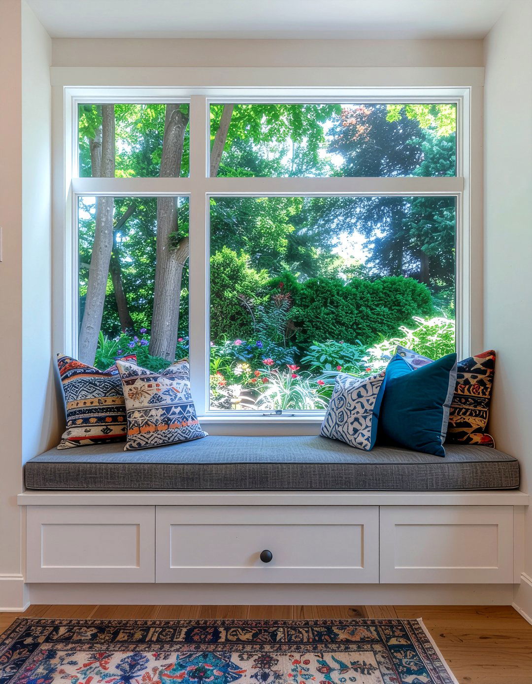 Window Seat - 30 family friendly living room ideas