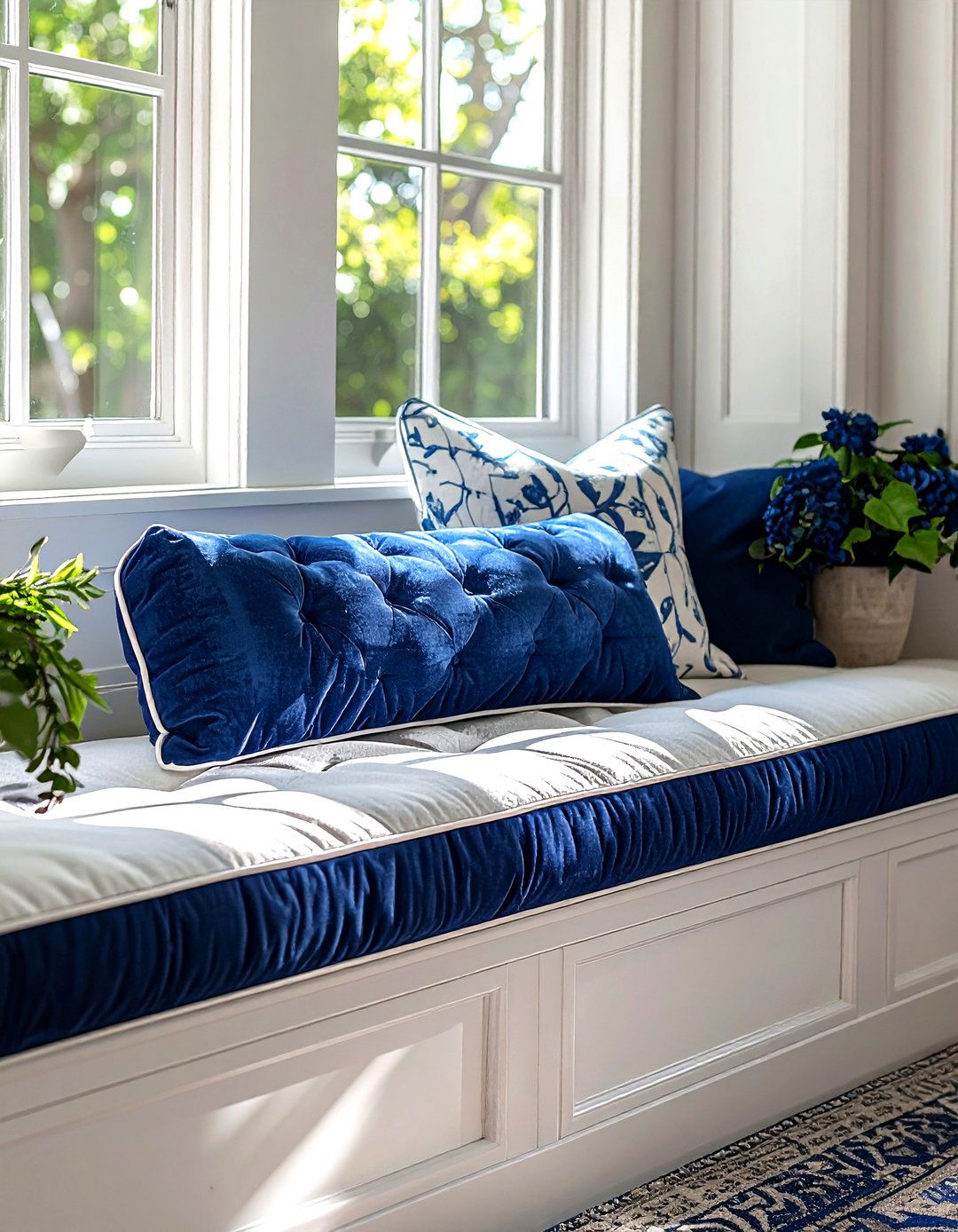 Window Seat Bolster - 30 bolster pillow ideas