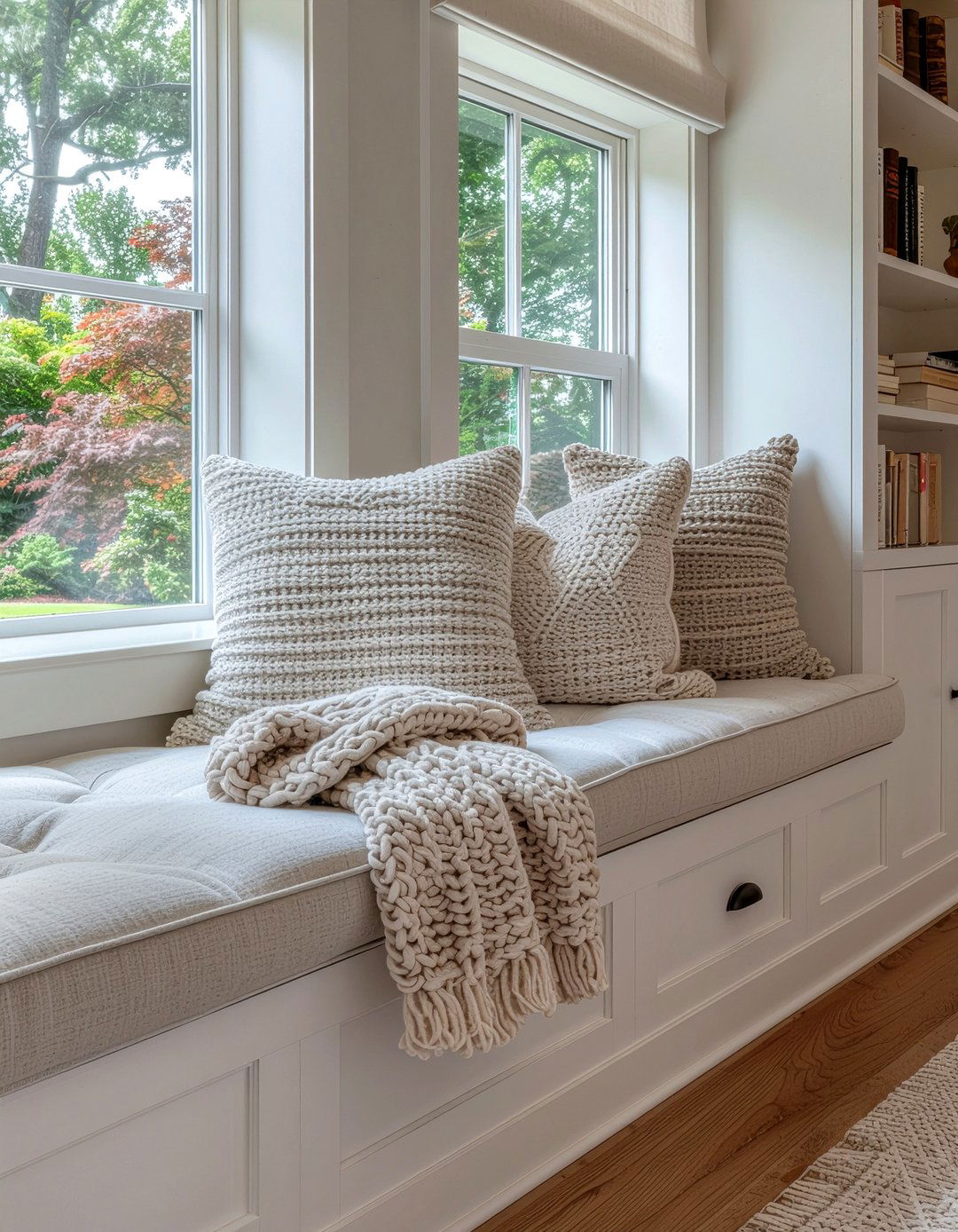 Window Seat Corbels - 30 living room corbel ideas