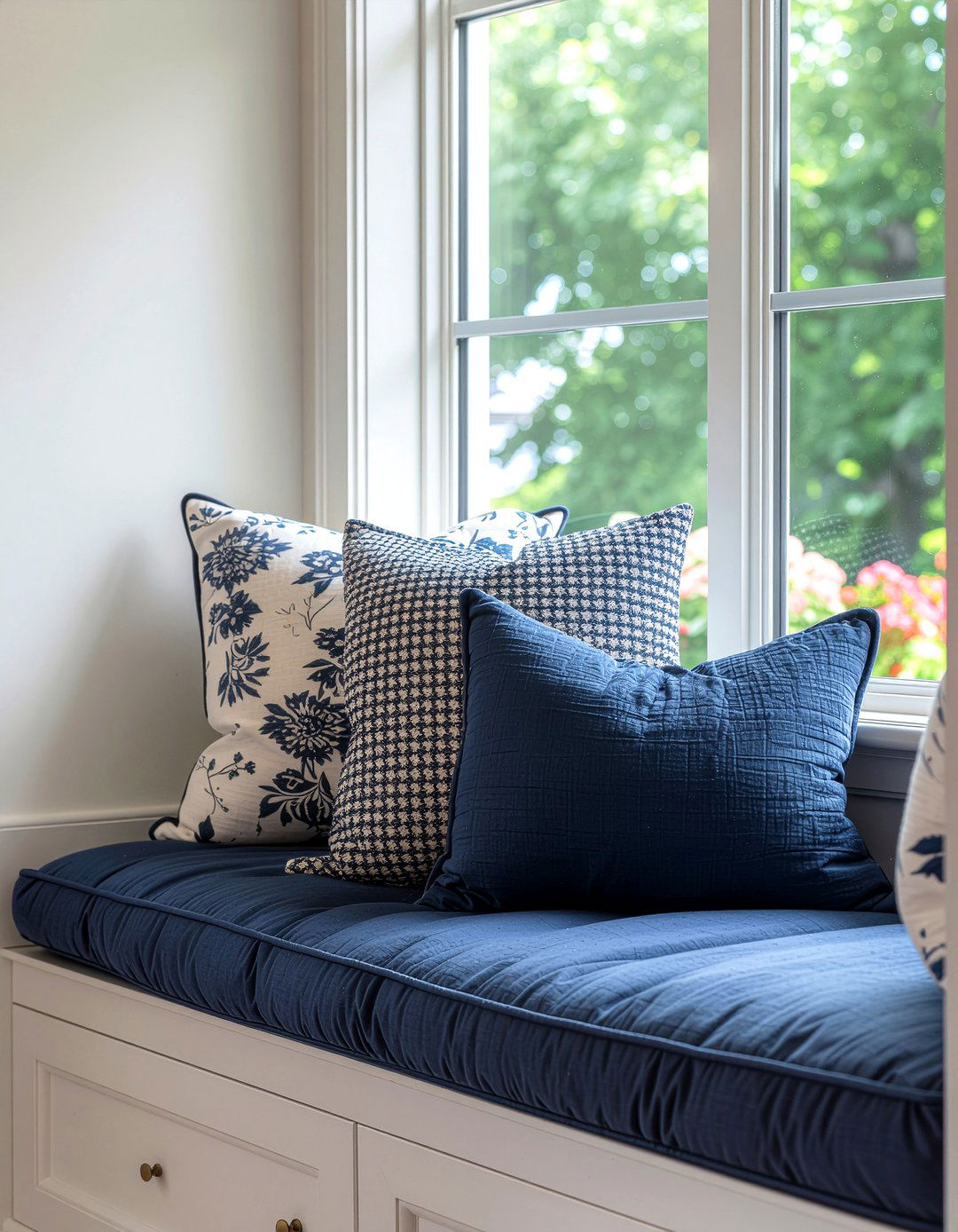 Window Seat Cushion - 30 DIY living room decor ideas