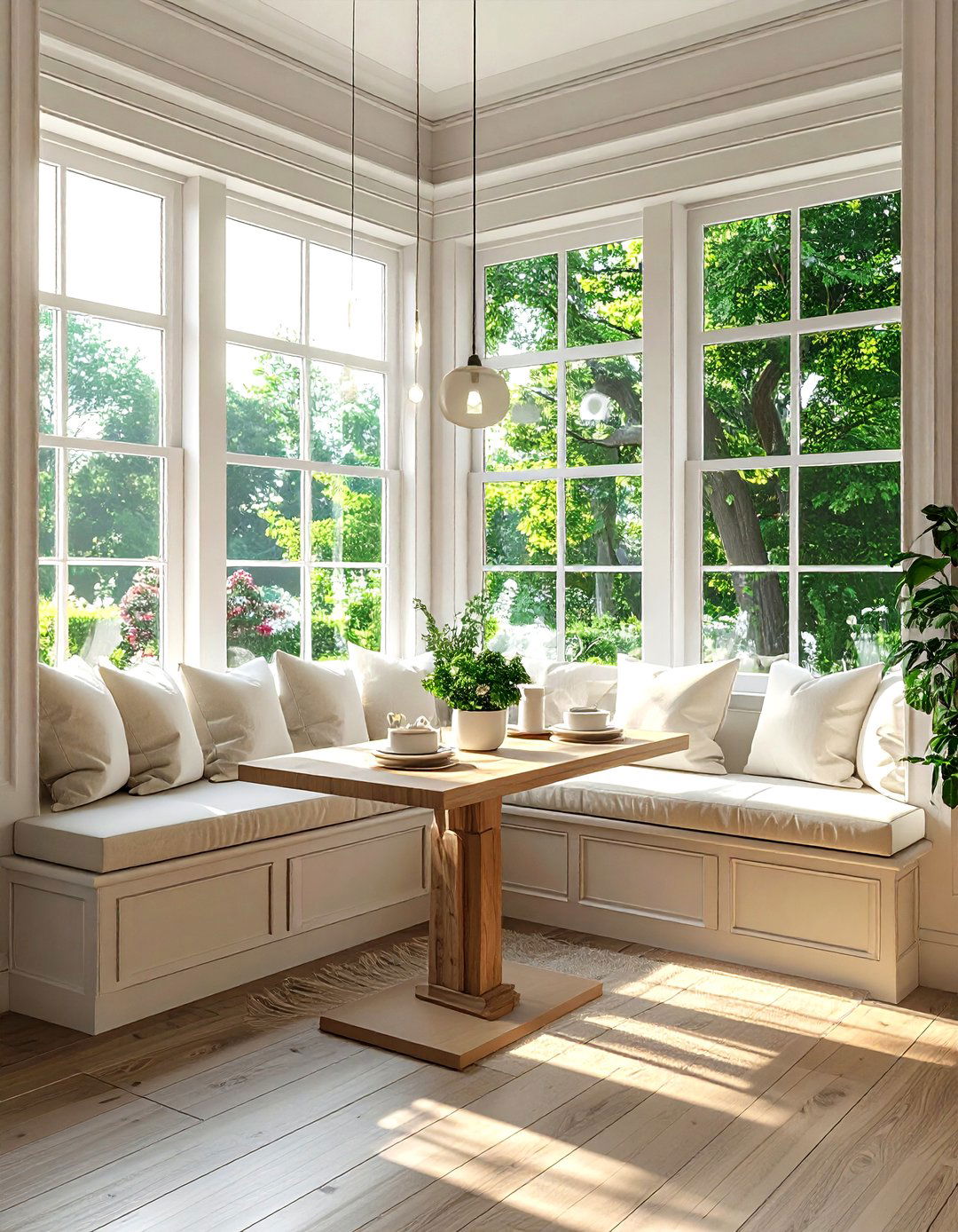 Window Seat Dining Area - 30 corner dining area ideas