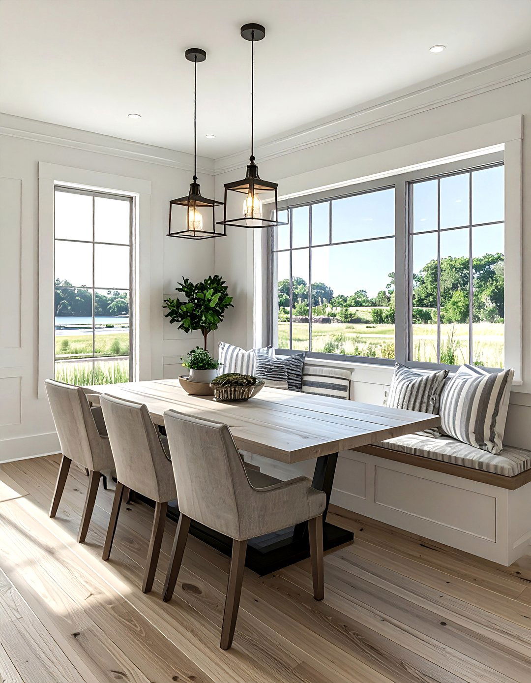 Window Seat Dining Area - 30 surprising dining room ideas