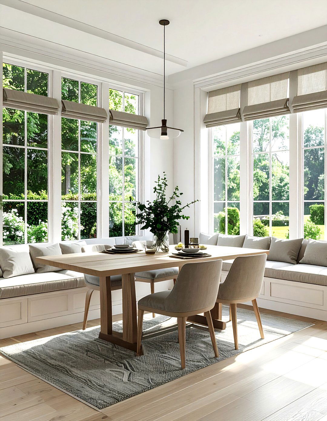 Window Seat Dining Room - 30 rectangular dining room ideas